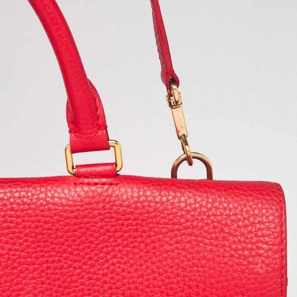 Louis Vuitton Coquelicot Taurillon Leather Volta Bag - Picture 4 of 10